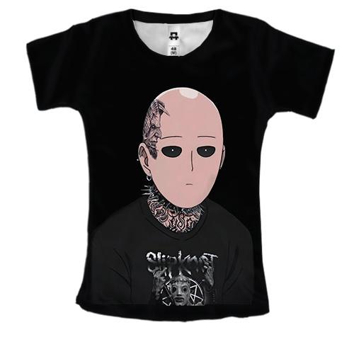Жіноча 3D футболка Saitama, Slipknot - OnePunchMan