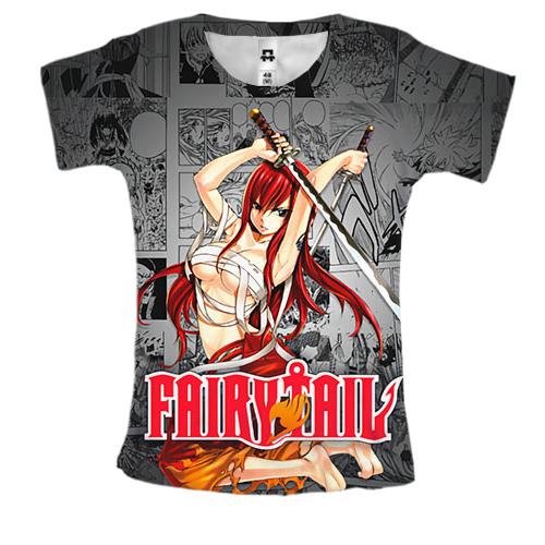 Женская 3D футболка Erza Scarlet - Fairy Tail