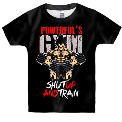 Дитяча 3D футболка Powerful's Gym, DragonBall