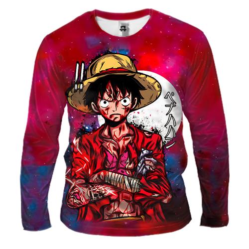 Мужской 3D лонгслив Луффи - One Piece, Большой Куш
