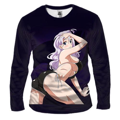 Чоловічий 3D лонгслів Міраджейн - Хвіст Феї