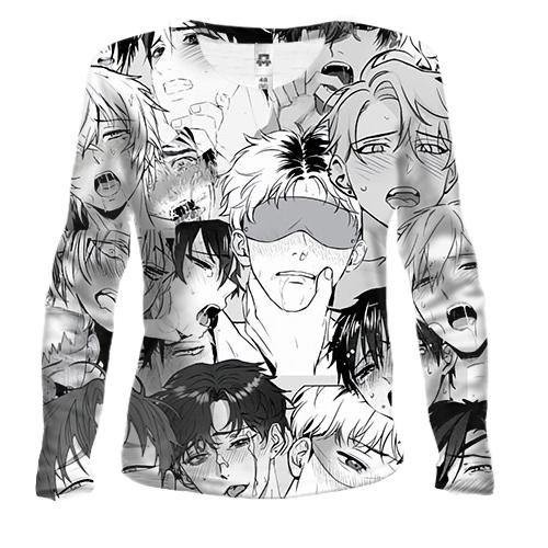 Жіночий 3D лонгслів Ahegao (man)
