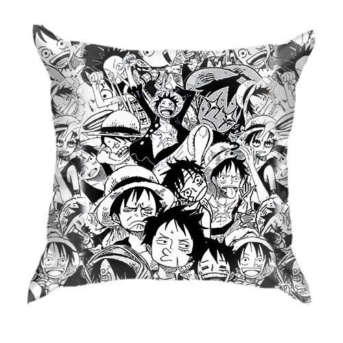 3D подушка Monkey D Luffy - One Piece, manga-pattern