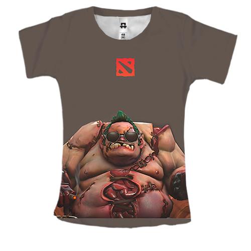 Женская 3D футболка Pudge - Dota2