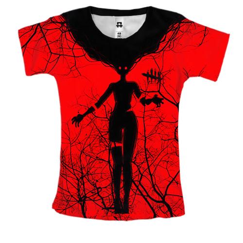 Жіноча 3D футболка Dead by Daylight, ghost