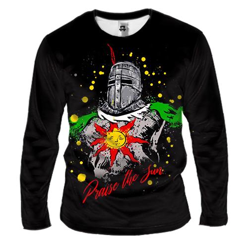 Чоловічий 3D лонгслів Praise the Sun! - Dark Souls