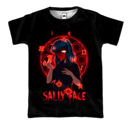 3D футболка Салли и символы - SALLY FACE