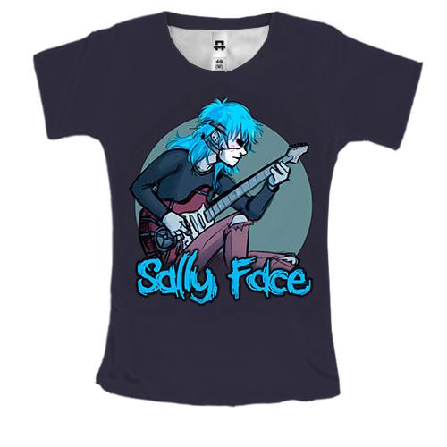 Жіноча 3D футболка Саллі з гітарою - SALLY FACE