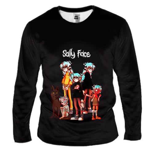 Мужской 3D лонгслив Салли в разном возрасте - SALLY FACE