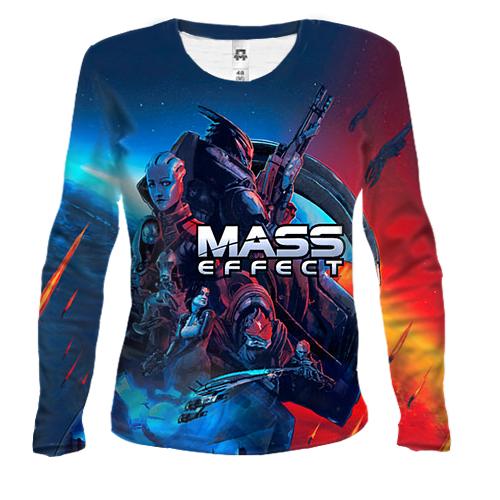Жіночий 3D лонгслів Mass Effect, art