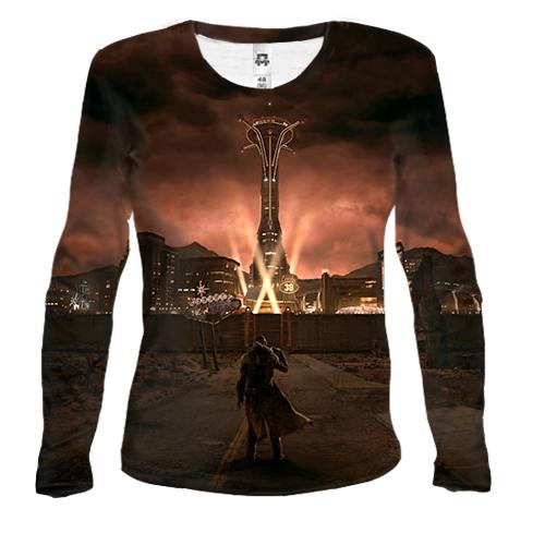 Женский 3D лонгслив Fallout - New Vegas
