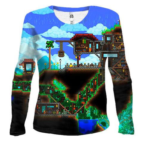 Женский 3D лонгслив Terraria