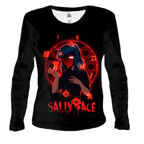 Женский 3D лонгслив Салли и символы - SALLY FACE