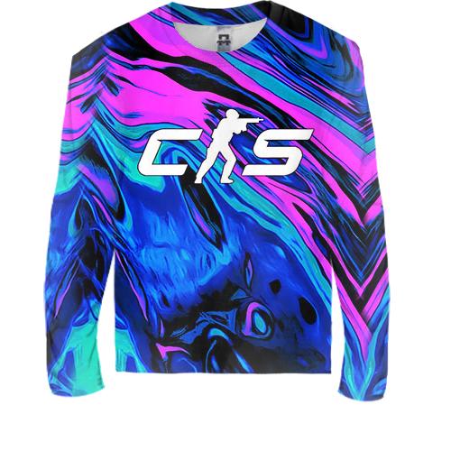 Детский 3D лонгслив CS2 - neon