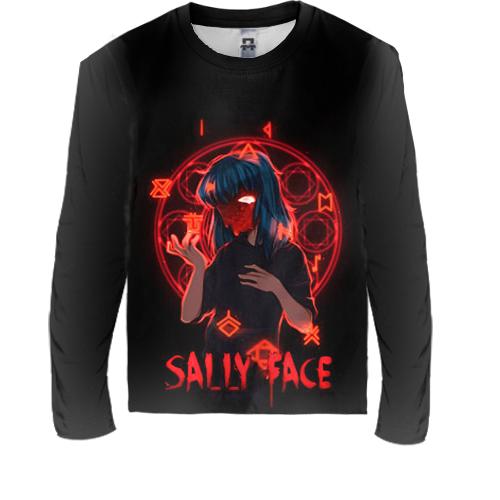 Детский 3D лонгслив Салли и символы - SALLY FACE