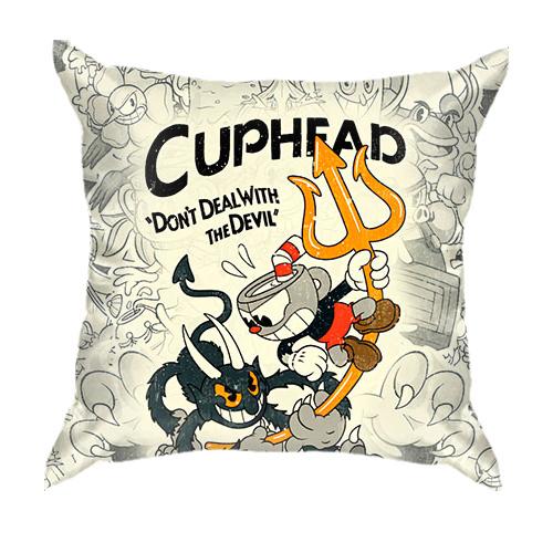 3D подушка Cuphead and Devil