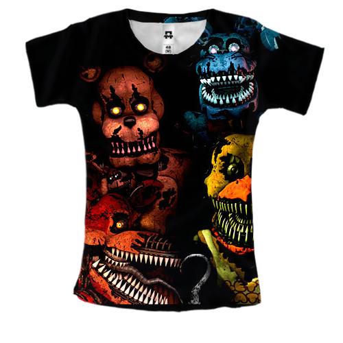 Жіноча 3D футболка Five Nights at Freddy's