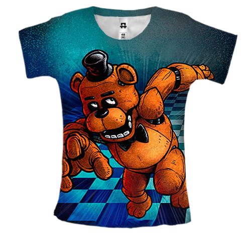 Жіноча 3D футболка Фредді Фазбер - Five Nights at Freddy's
