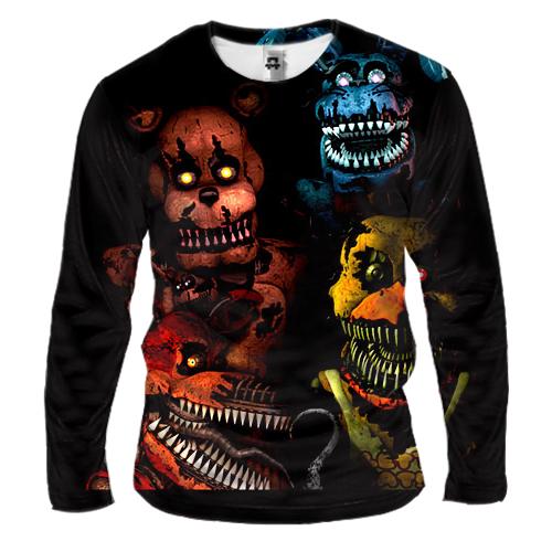 Мужской 3D лонгслив Five Nights at Freddy