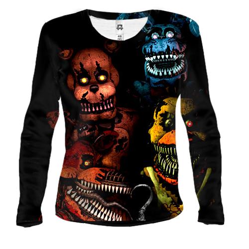 Женский 3D лонгслив Five Nights at Freddy's