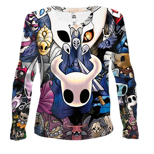 Жіночий 3D лонгслів Персонажі гри - Hollow Knight