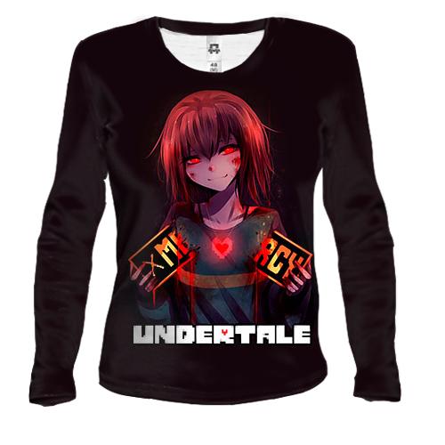Женский 3D лонгслив Chara, Mercy - Undertale