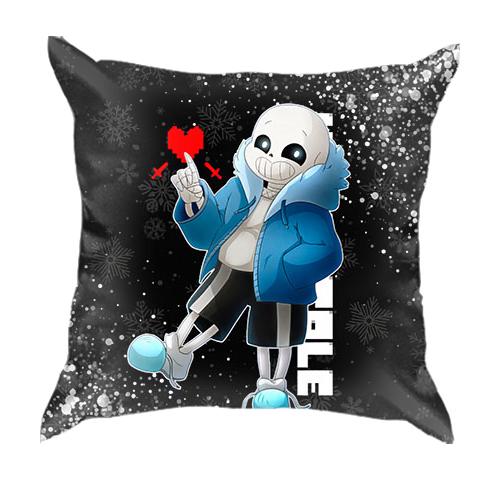 3D подушка Новогодний Санс - Undertale