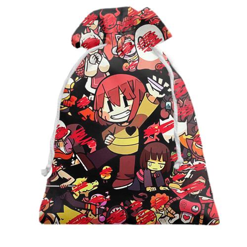 Подарочный мешочек Чара и персонажи игры - Undertale