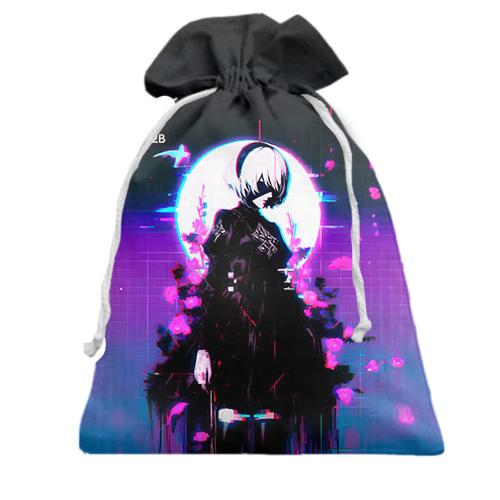 Подарочный мешочек 2B, neon - Nier: Automata
