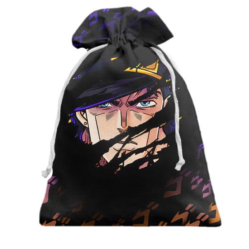 Подарунковий мішечок Обличчя Джотаро - JOJO`S BIZARRE ADVENTURE