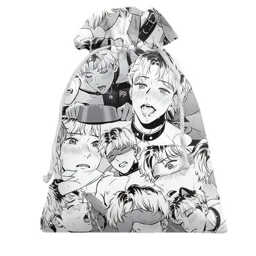 Подарочный мешочек Парни О Чан У (Ahegao)