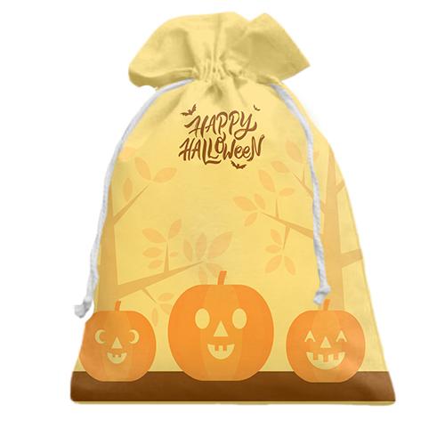 Подарочный мешочек Happy Halloween art