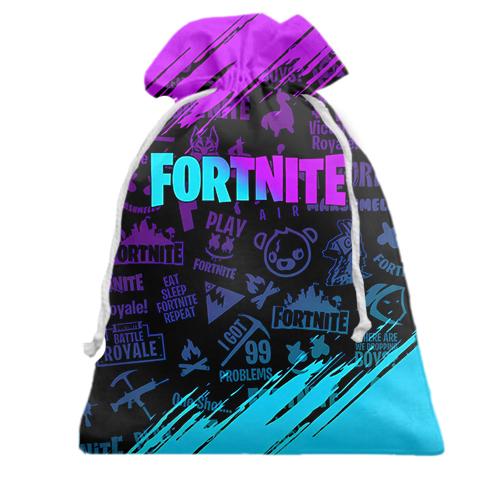 Подарунковий мішечок Fortnite Purple