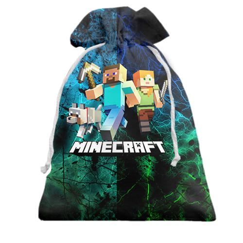 Подарочный мешочек Minecraft (Майнкрафт)