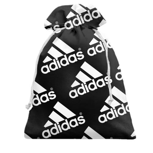 Подарочный мешочек Adidas pattern