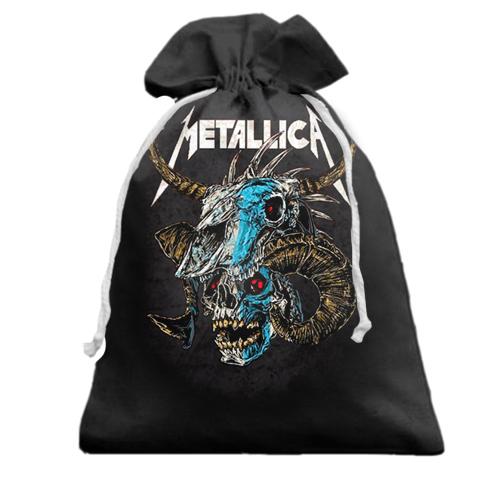 Подарунковий мішечок Metallica (з черепом бика)