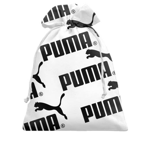 Подарочный мешочек Puma pattern