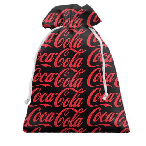 Подарунковий мішечок Coca Cola pattern