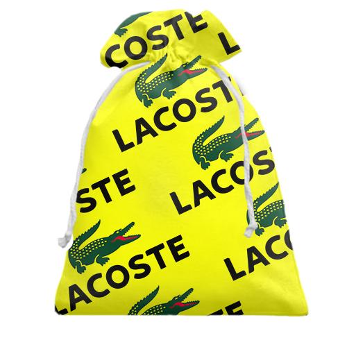 Подарунковий мішечок Lacoste pattern