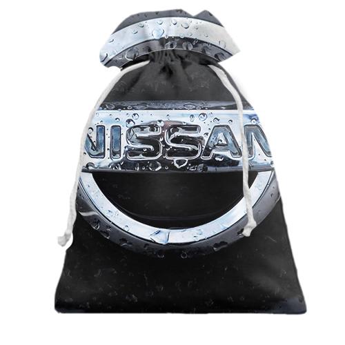 Подарочный мешочек с логотипом Nissan