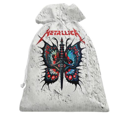 Подарочный мешочек Metallica с бабочкой