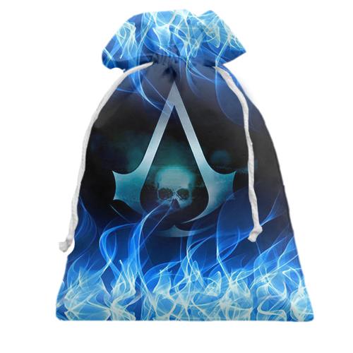 Подарочный мешочек Assassin’s Creed (лого в огне)