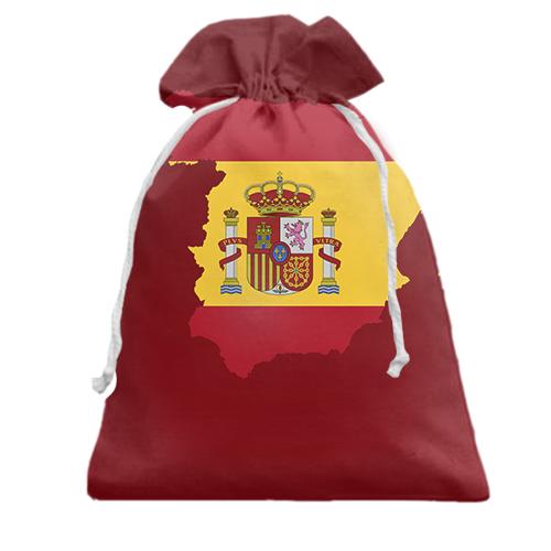 Подарунковий мішечок з контурним прапором Іспанії