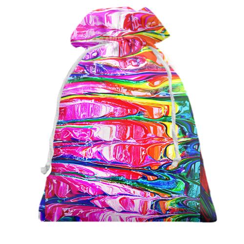 Подарочный мешочек Rainbow abstraction