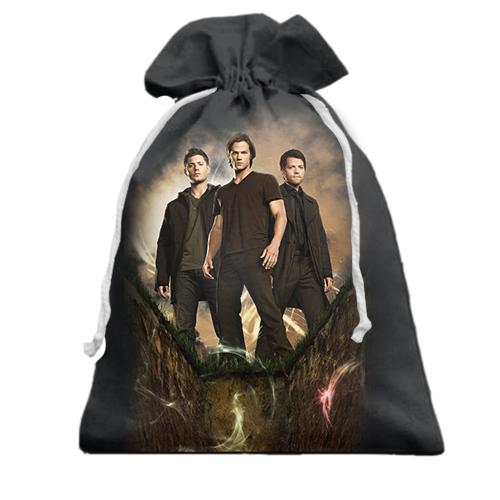 Подарочный мешочек Supernatural - Дин, Сэм и Кас
