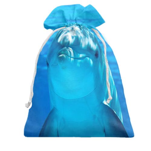 Подарочный мешочек с дельфином