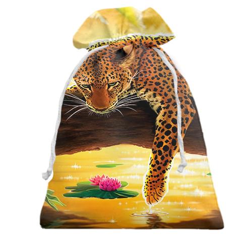 Подарунковий мішечок з тигром в джунглях