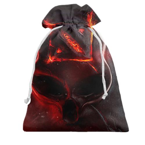 Подарочный мешочек Dota 2  с черепом