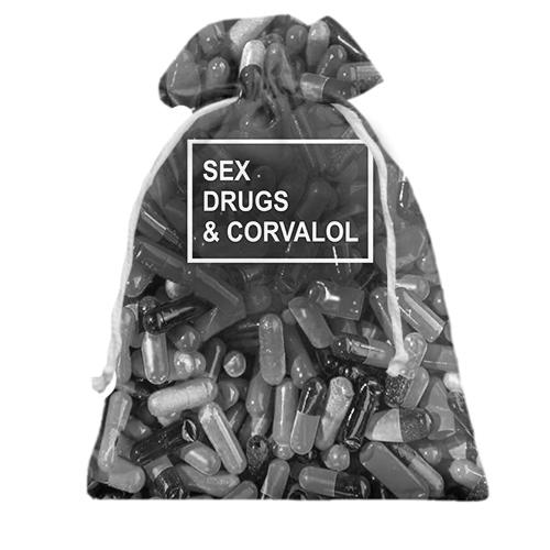 Подарочный мешочек Sex Drugs Corvalol