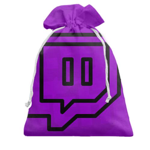 Подарочный мешочек с логотипом Twitch